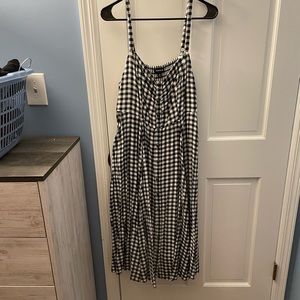 Plaid midi dress